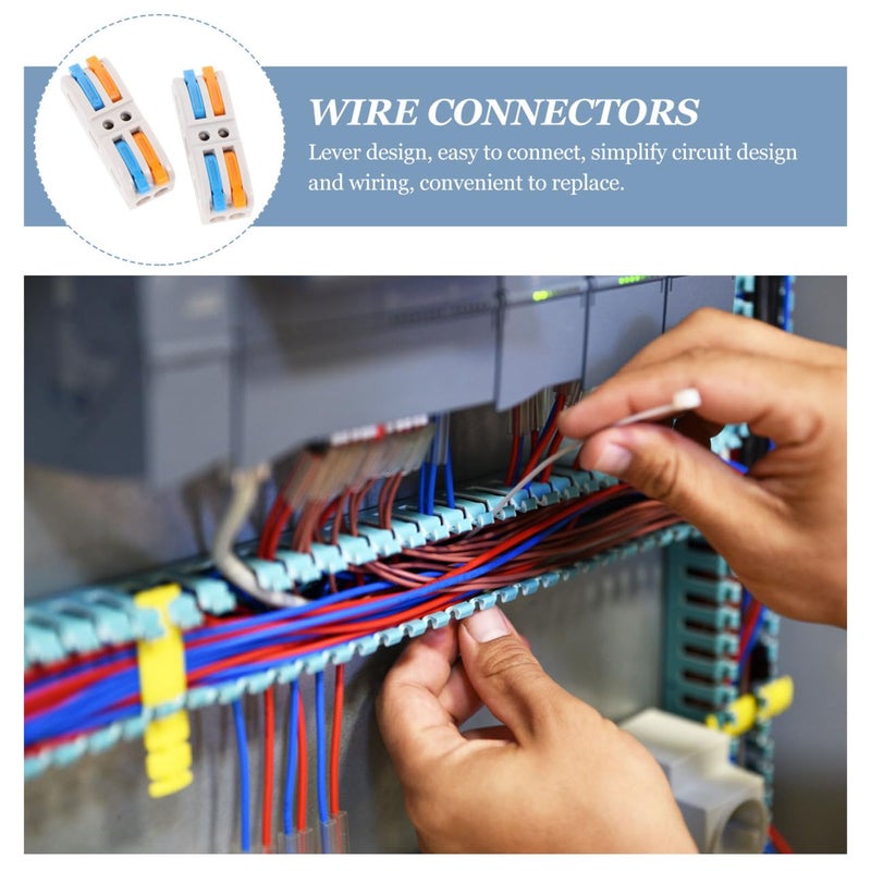 SOLUSTRE 10pcs Universal Terminal Block Kit for Electrical Projects Quick Connect Wire Splitter Connectors - Image 2